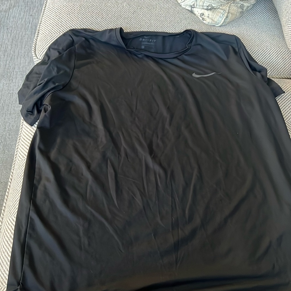 Black Nike athletic tee